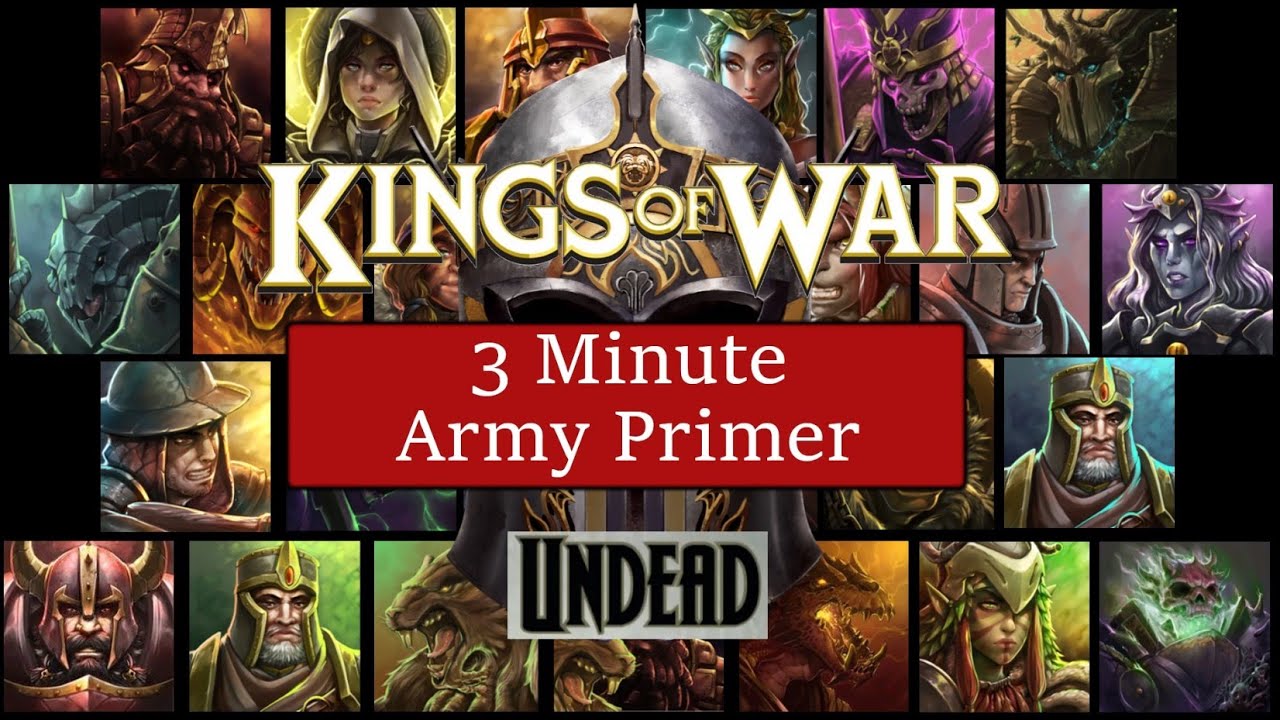 Kings of War 3 minute army primer - Undead