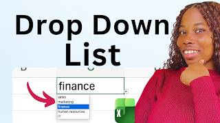 How to Create a Drop-Down List in Excel (with data validation)