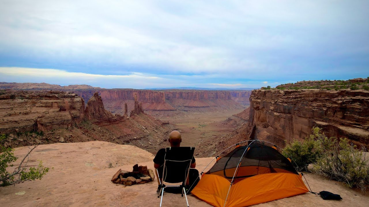 Solo Camping on CLIFF EDGE Utah Dispersed Camping YouTube