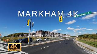 Driving SCARBOROUGH to MARKHAM Ontario, Canada | ASMR DRIVING TOUR 4K |POV | No Talking Scenic Drive