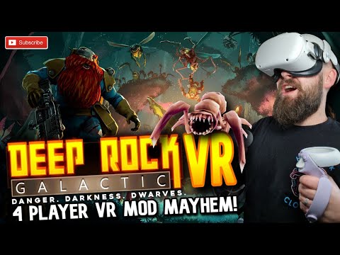 DEEP ROCK GALACTIC VR is pure mutliplayer MADNESS  // Quest 2 Airlink Gameplay