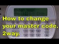 How to change the master code on DSC Alarm, 2 WAYS, pc1832, pc1616, pc1864