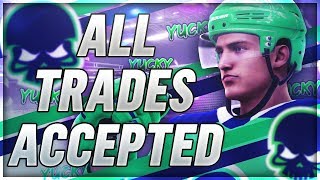 ACCEPTING ALL TRADES with MY HUT TEAM | NHL 19 Franchise Mode Challenge