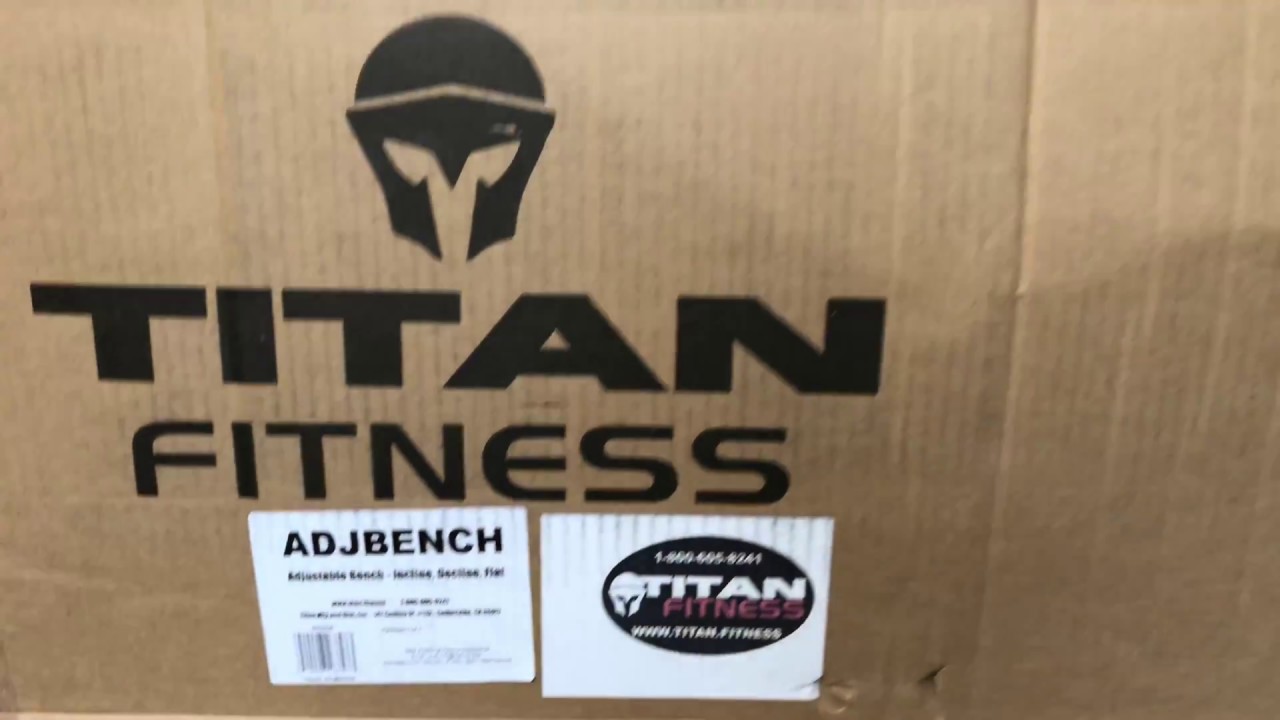 Titan Fitness 1000 Lb Adjustable Bench Unboxing Review