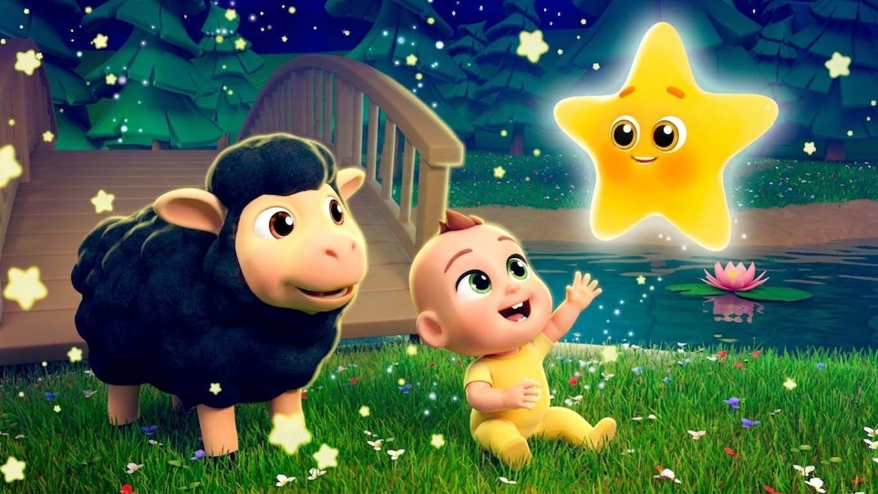 Twinkle Stars on the Farm! Calm Bedtime Song | Nursery Rhymes & Kids Songs