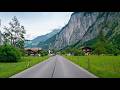 Swiss Scenic Drive 4K | Stechelberg - Lauterbrunnen - Brienz, Switzerland