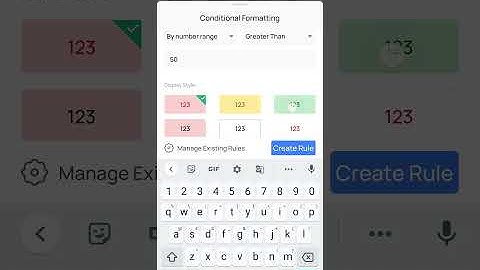 #sssciexcel #shorts how use conditional formatting number greater then in MS Excel mobile phone