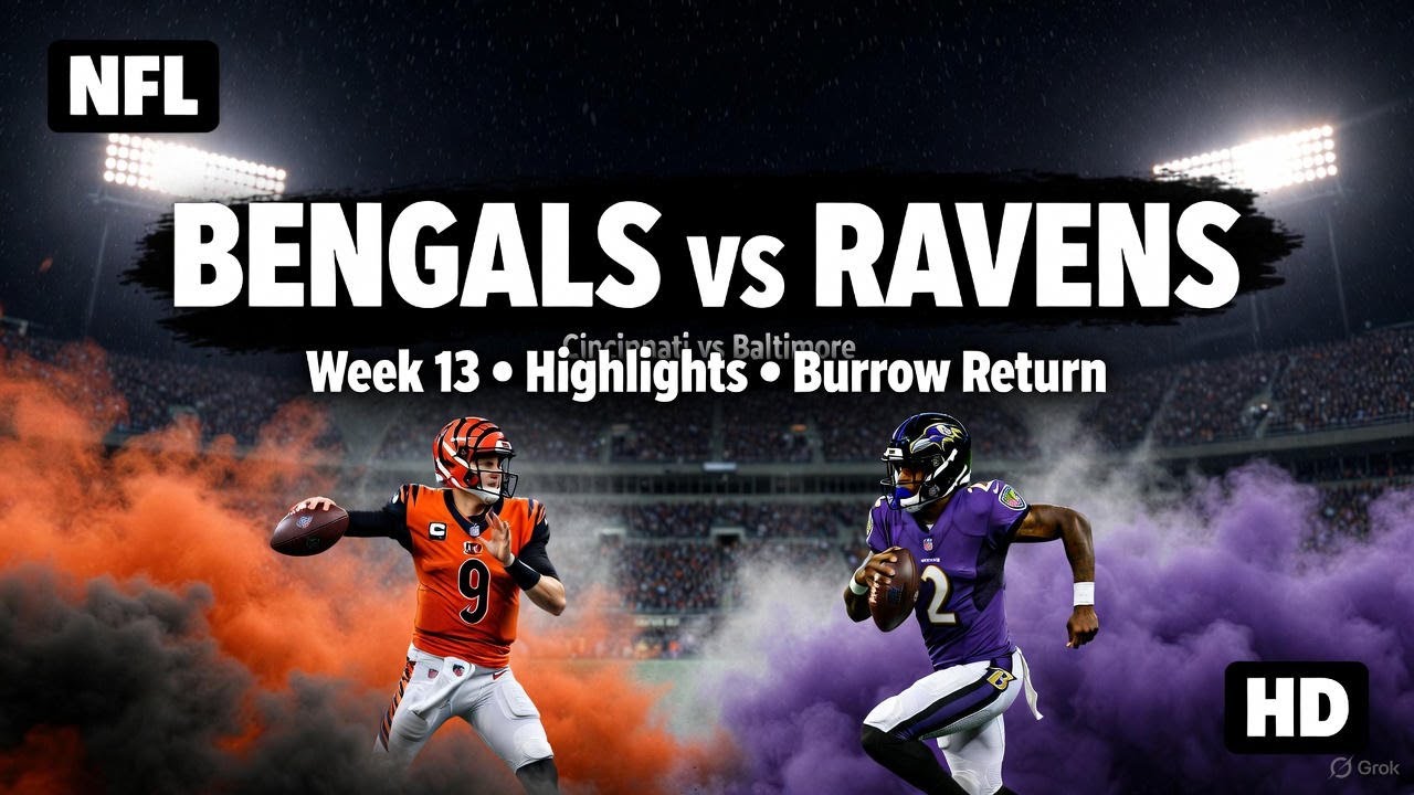 Bengals vs Ravens | Cincinnati Bengals vs Baltimore Ravens | Joe Burrow Return & Highlights