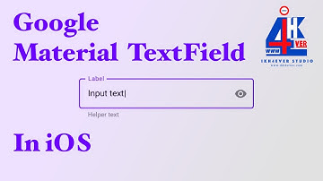 How to use Google Material Design Component to build Outlined text field in iOS Step by Step (2020)
