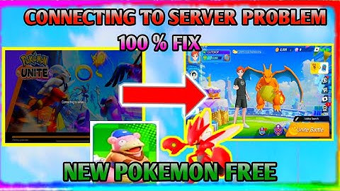 POKEMON UNITE LOGIN PROBLEM || CONNECTING TO SERVER PROBLEM || LOGIN PROBLEM || NEW POKEMON