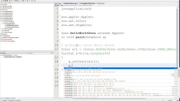 How to Print Hello World in Different Color in Applet