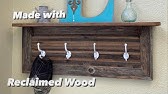 Rustic Reclaimed Barn Wood Coat Rack with Hand Tools - YouTube