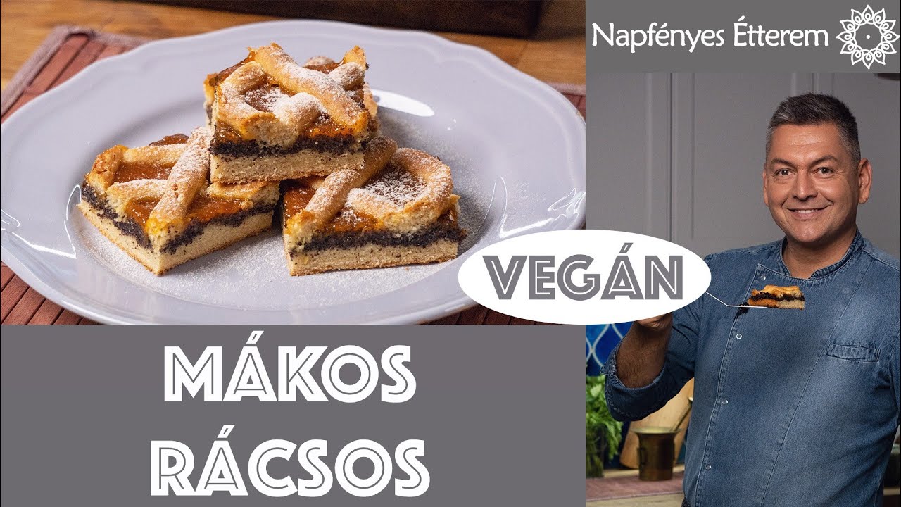 Rácsos mákos lekváros linzerpite-egyszerű, könnyü, és isteni vegán süti!
