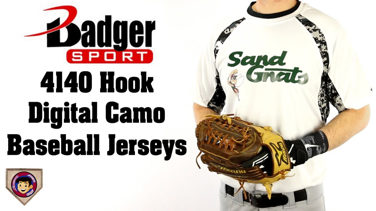 Badger 4140 Hook Digital Camo Baseball Shirts - Homegrown Sporting