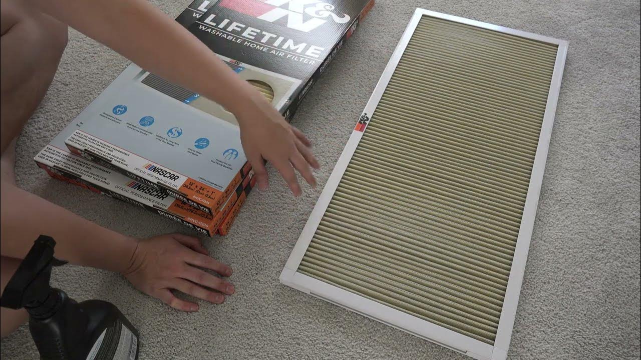How to Rewash and Reuse a K&N Home Air Filter YouTube
