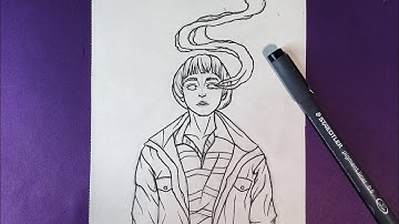 How to Draw WILL  - Stranger Things 4 | Step by Step