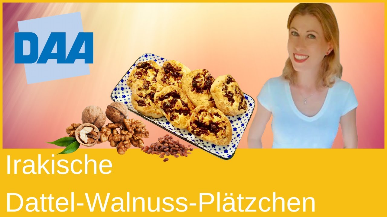DAA Online Workshop | Irakische Plätzchen  mit Datteln und Walnüssen | Kochen mit Yvonne