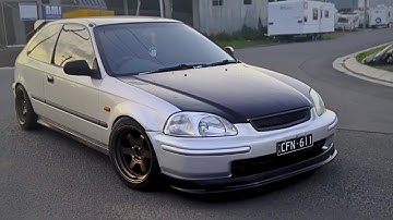 Installing a EBAY LIP KIT for the CIVIC!