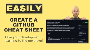 Create a Cheat Sheet in Github to Speed-up  your Software Development Learning Journey