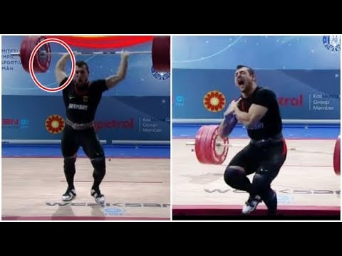 Tom Schwarzbach - Awful Injury | 2018 European Weightlifting Championships