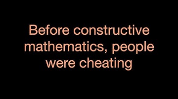 Before constructive mathematics, people were cheating - @futureoflifeinstitute