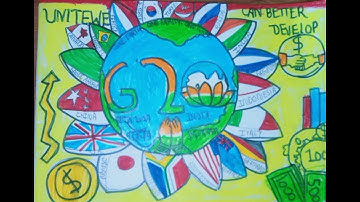 G-20 Summit Drawing ✨ 🇮🇳🇮🇳 2023 (Yogesh bhatia Art) #g20 #yogeshbhatiaart ##oilpastel