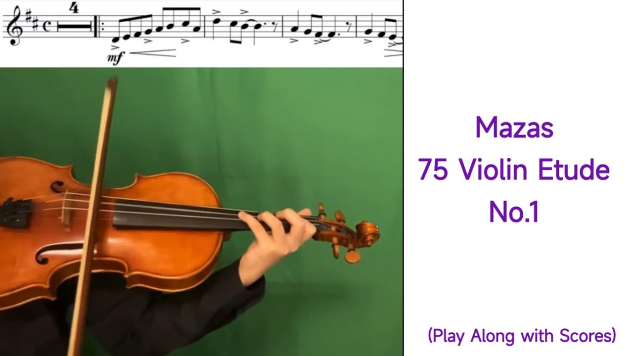 Mazas 75 Violin Etude No.1 YouTube