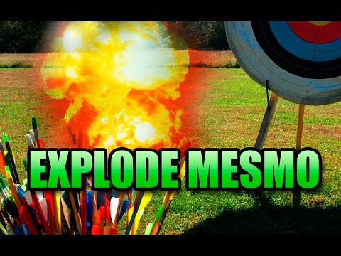 TESTE FLECHA EXPLOSIVA – SMOKE BOMB ARROW -DIY