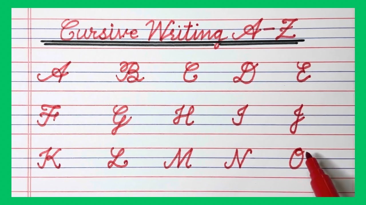 Ten Easy Rules Of Handwriting Capital Letters Handwriting