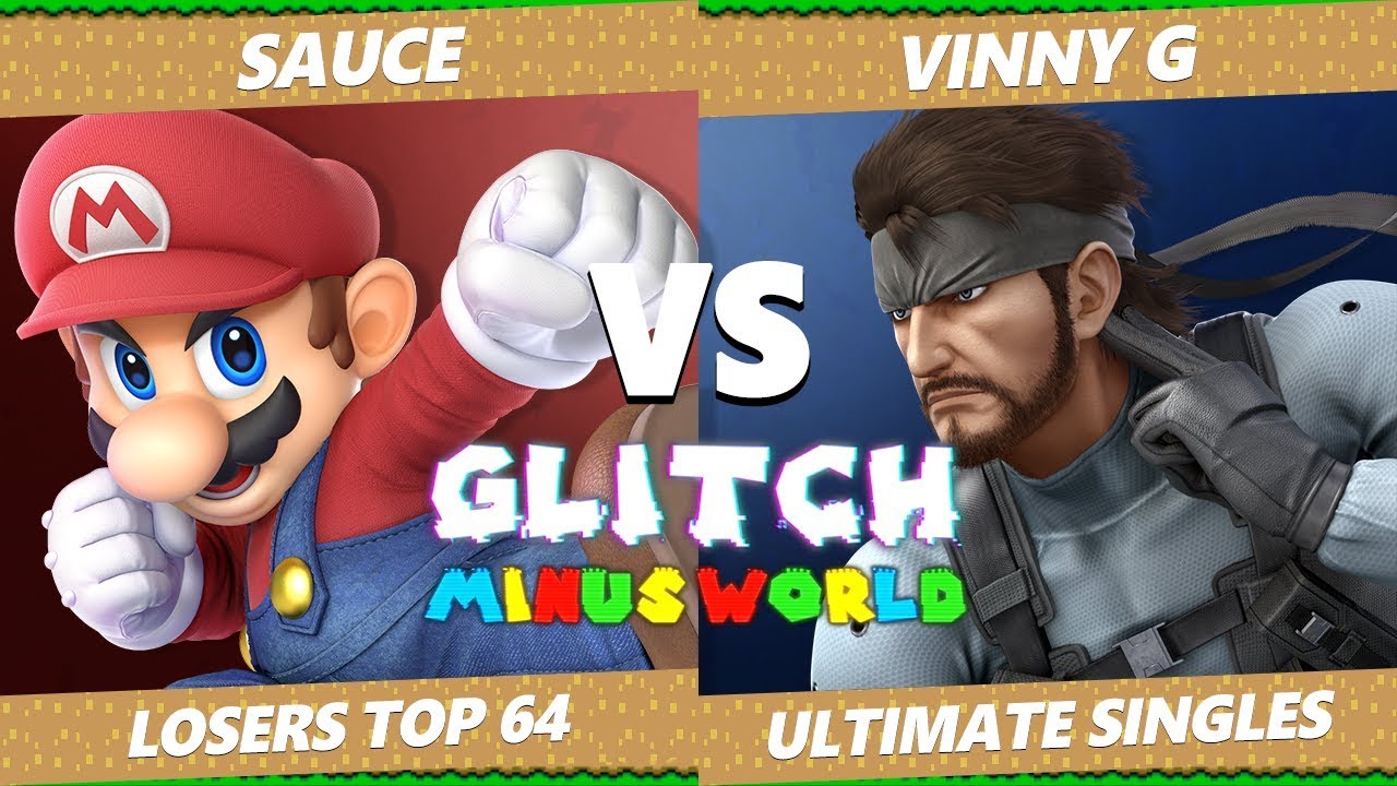 games people play Glitch 7 SSBU - Sauce (Mario) VS GoTE Vinny G (Snake) Smash Ultimate L. Round of 64