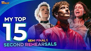 Eurovision 2024 Semi Final 1 - My Top 15 - After Second Rehearsals