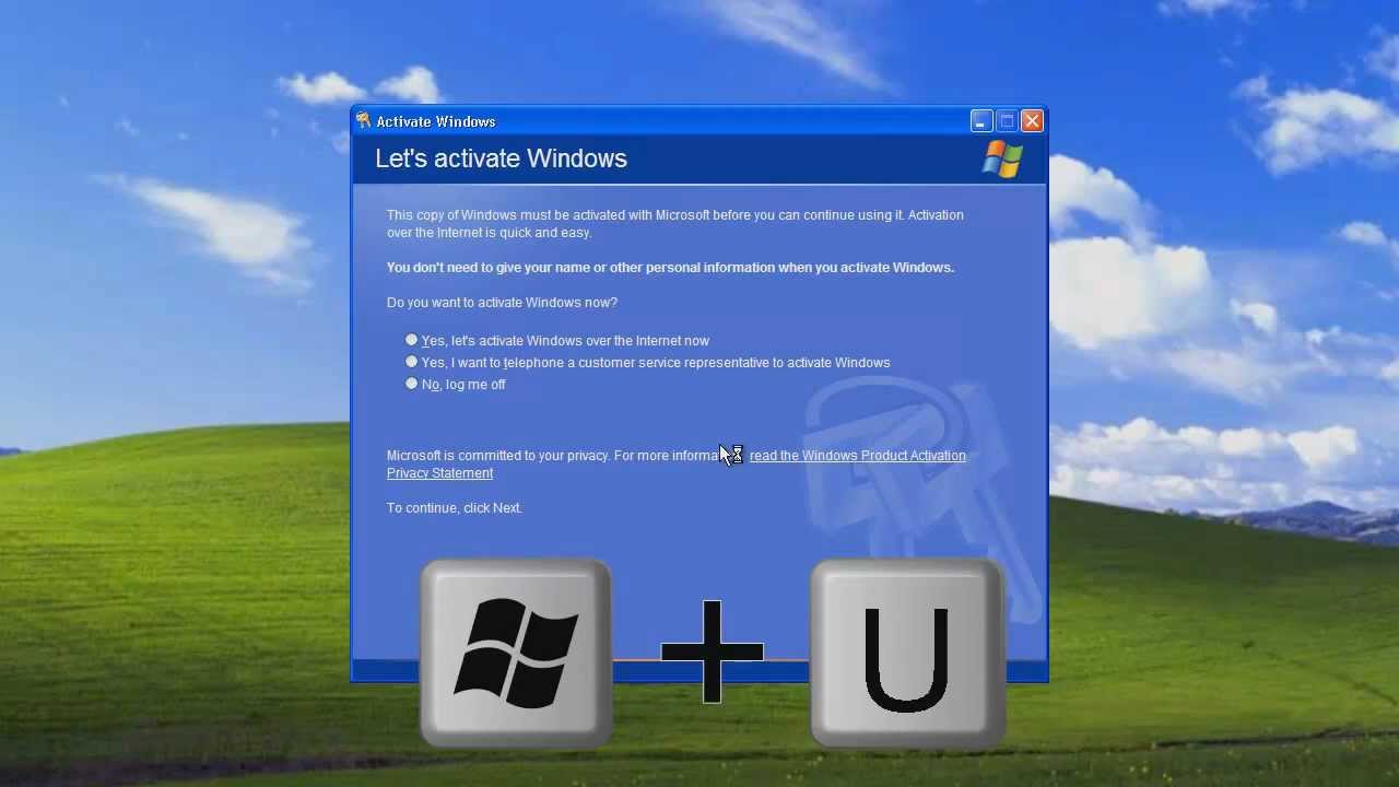 activate windows xp professional