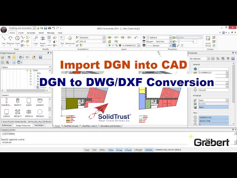 Video Convert DGN into DWG / DXF formats - youtube