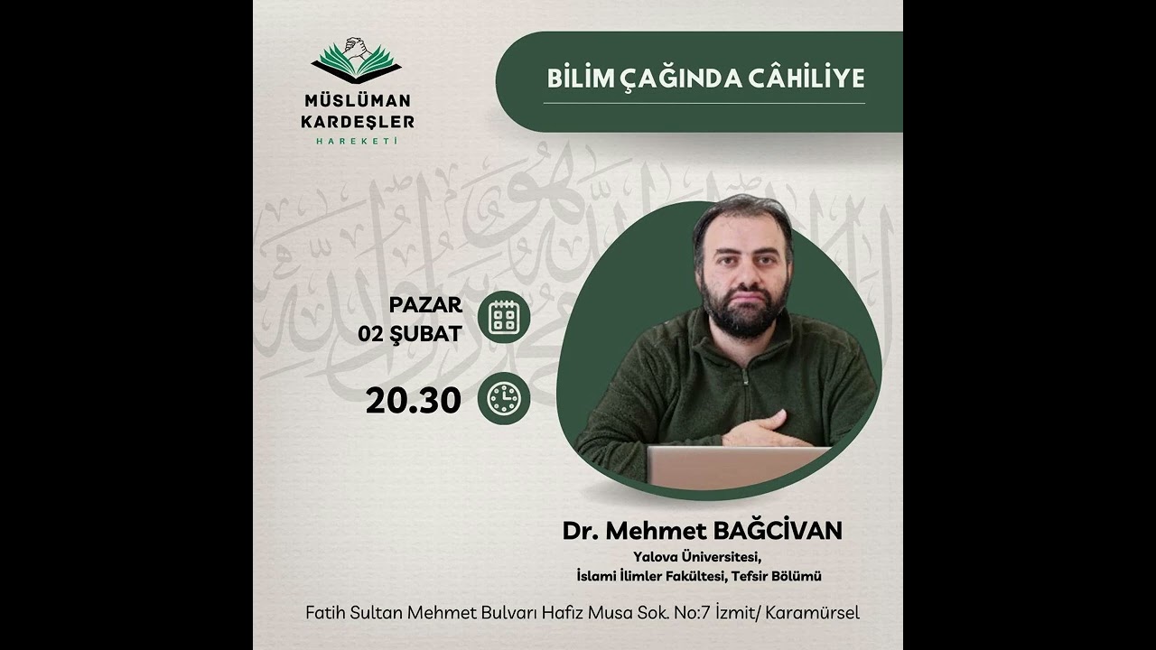 Bilim Çağında Cahiliye Kavramı - Dr. Mehmet Bağcivan Hoca #Bilim #Cahiliye