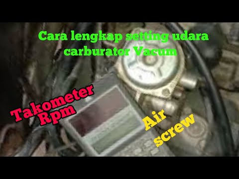 Cara setting angin karburator vakum& karbu biasa