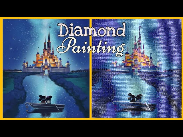 DISNEY CASTLE  DIAMOND PAINTING: START TO FINISH 