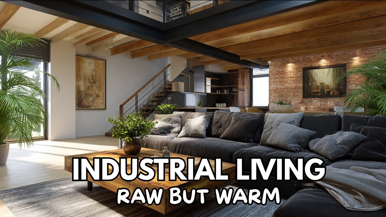 Modern Industrial Homes That Balance Raw Materials & Comfort