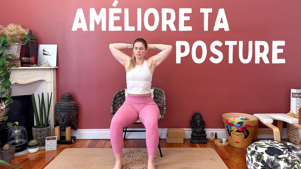 Yoga sur Chaise pour Améliorer ta Posture, Soulager les Douleurs et Renforcer le Haut du Dos
