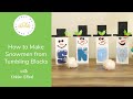 How to Make Snowmen Using Tumbling Blocks