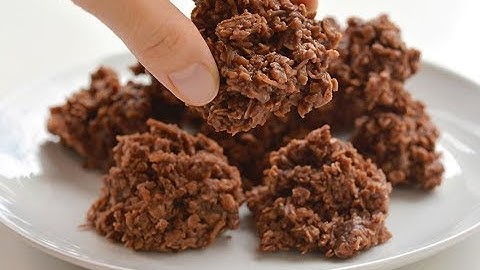 No-Bake Chocolate Haystacks Cookies