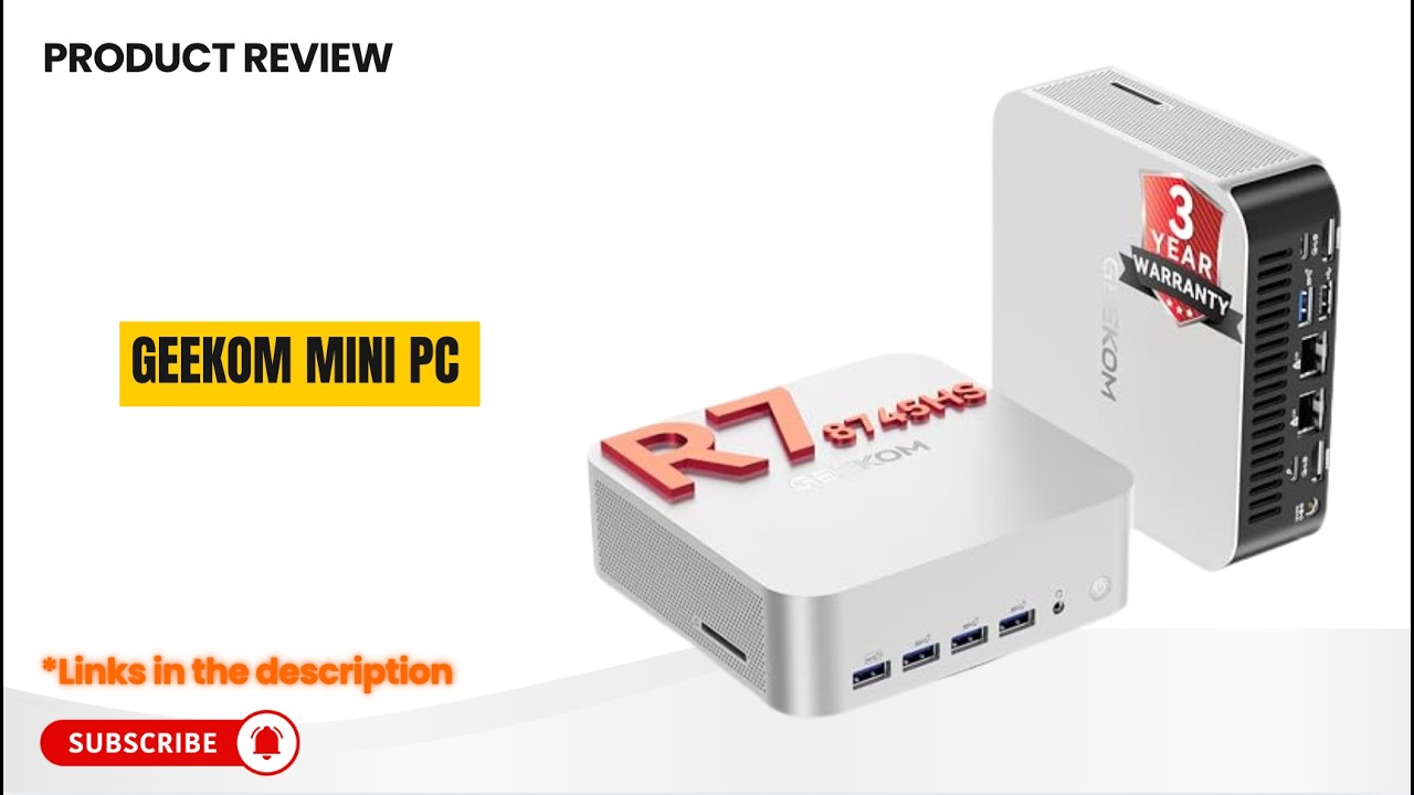 GEEKOM A8 Max Mini PC Review 🔥 Ryzen 7 8745HS + Radeon 780M