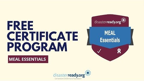 Free Certificate in MEAL for Humanitarians