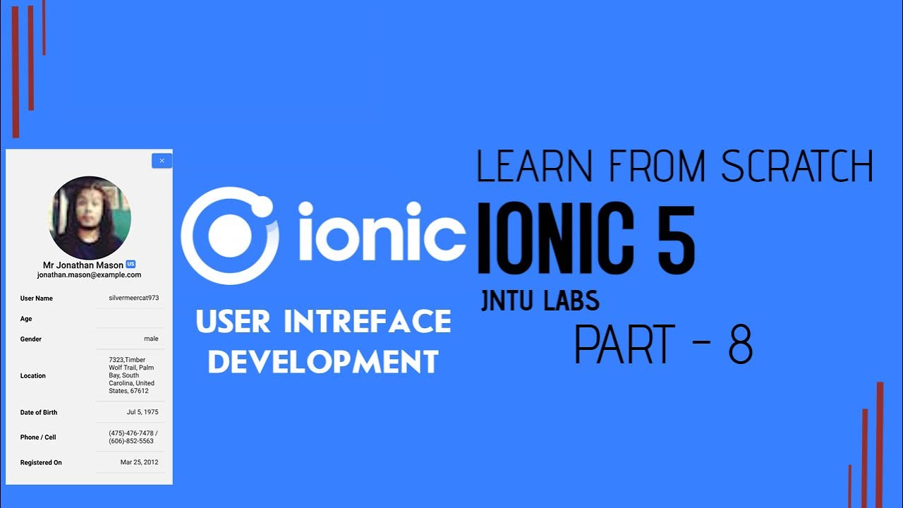 Ionic 5. Telegram ion profile. Details profile