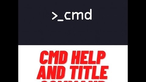 how to change name of the title bar in command prompt