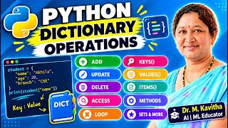 Python Dictionary Complete Tutorial | Dictionary Operations & Methods for Beginners