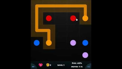 flow game facebook - green pack level 1 Connect the dots