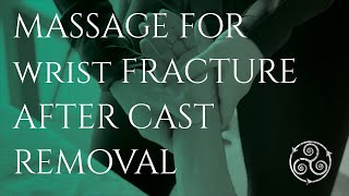 MASSAGE FOR WRIST FRACTURE-After cast removal
