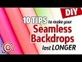 10 Tips to make Seamless Paper Backgrounds last longer & 2 DIY fixes for your photo studio backdrops