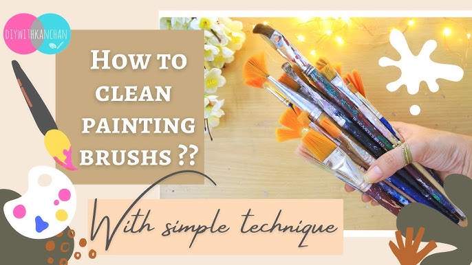 How to Properly Clean Your Paint Brushes 🎨 Make Them Last! 