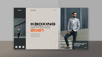 UI UX Design - Modern Fashion Website Design 2021 - Adobe Photoshop - Fazil Studio